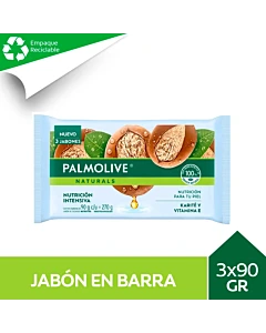 Jabón De Tocador Palmolive Naturals Karite Y Vit E 3x90g