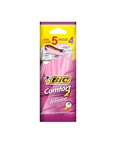 Maquinita Afeitadora Femenina Bic Comfort For Woman 5 U