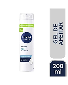 Gel De Afeitar Nivea Men Sensitive Para Piel Sensible 200 Ml