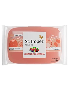 Jabón De Tocador St Tropez Glicerina Frutos Rojos 90 G