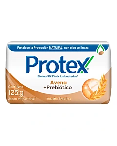 Jabón Antibacterial Protex Avena Y Prebióticos X125gr
