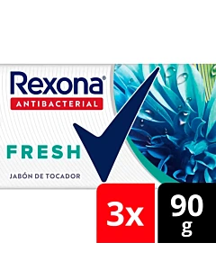Jabón Antibacterial Rexona Fresh 3x90gr