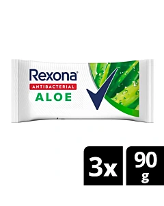 Jabón Antibacterial Rexona Aloe 3x90gr