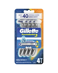 Máquinas Para Afeitar Gillette Prestobarba3 4 Unidades