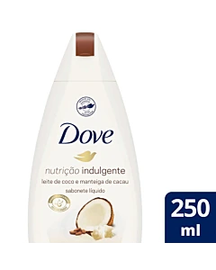 Jabón Líquido Dove Leche De Coco 250ml.