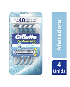 Máquina De Afeitar Desechable Ice Prestobarba 3 Gillette 4u