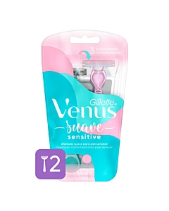 Máquina De Afeitar Venus Suave Sensitive 2 U