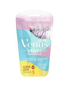 Máquina De Afeitar Venus Sensitive Desechable 6u