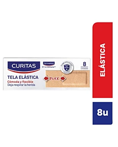 Apósitos Adhesivos Curitas Tela Elástica Ideal Para Heridas En Articulaciones 8 U