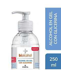 Alcohol En Gel Bialcohol Con Glicerina 250ml