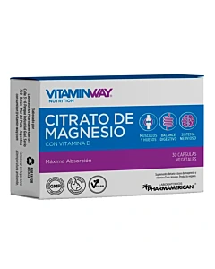 Citrato De Magnesio Vitamin Way 30 Cápsulas Vegetales