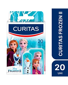 Apósitos Adhesivos Curitas Frozen Ii Para Niños X 20 Unidades