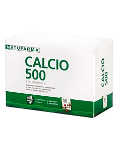 Calcio 500 Natufarma Con Vitamina D 50 Comprimidos