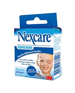 Parche Ocular Nexcare Pediátrico Opticlude Estuche 20u