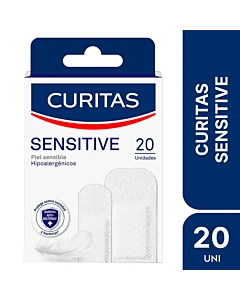 Apósitos Adhesivos Curitas Sensitive Para Piel Sensible X 20 Unidades
