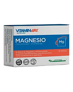Multi Magnesio Pharmamerican Con Potasio Y Vitaminas 30cap