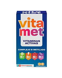 Suplemento Dietario Vitamet Compl B Metilado 30 Comprimidos