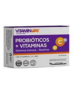 Suplemento Dietario Vitamin Way Probiot Vitaminas 30 Cápsulas
