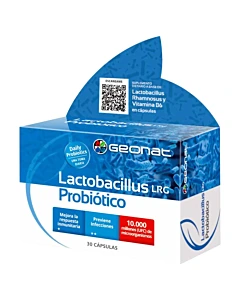 Suplemento Dietario Geonat Lactobacillus Lrg Probiótico 30 Cápsulas