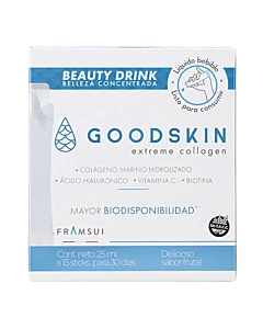 Suplemento Dietario Goodskin Colágeno Marino Hidrolizado Bebible 15 Sticks
