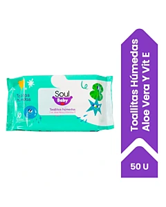 Toallas Humedas Soul Baby Con Aloe Y Vit E 50un