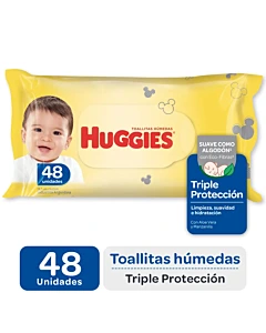 Toallitas Húmedas Huggies Triple Protección 48un