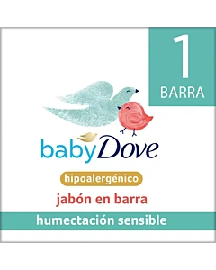 Jabón En Barra Baby Dove Humectación Sensible 75 G