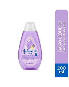 Baño Líquido Johnson's Baby Para Antes De Dormir 200 Ml