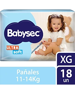 Pañales Babysec Ultra Soft Talle Xg 18 U