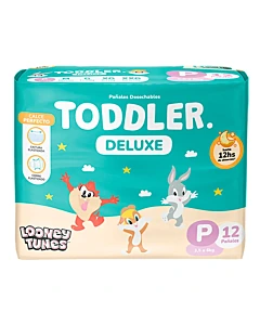 Pañales Toddler Deluxe Talle P 12 U