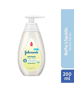 Jabón Líquido Recién Nacido Johnson's Baby 200ml