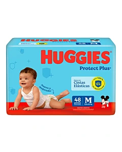 Pañal Huggies Protect Plus Talle M 48 U