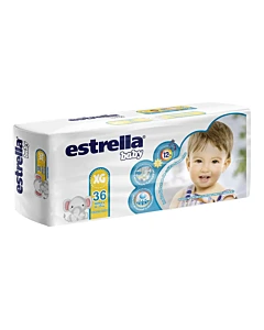 Pañales Estrella Hiperpack Xg 36un