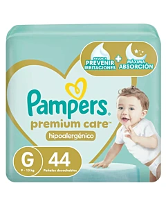 Pañales Pampers Premium Care Talle G 44u