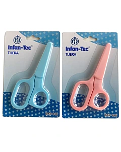 Tijera Para Bebé Infan-Tec Con Protector Modelo Surtido