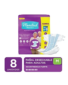 Pañales Para Adultos Plenitud Talle M 8 U