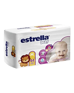 Pañales Estrella Hiperpack M 44un