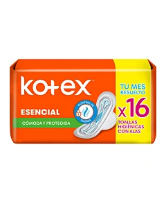 Toalla Femenina Kotex Esencial 16u