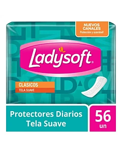 Protectores Diarios Ladysoft Clásicos 56 Un