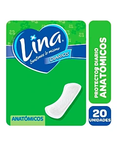 Protectores Diarios Lina Anatómicos 20 U
