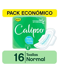 Toallas Femeninas Calipso Normal Con Caléndula 16u