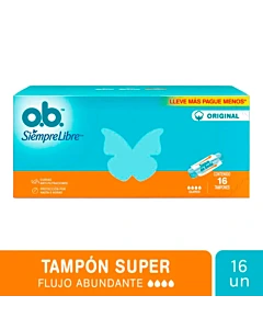 Tampones Ob Siempre Libre Super 16 U