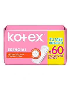 Protectores Diarios Kotex Esencial 60u