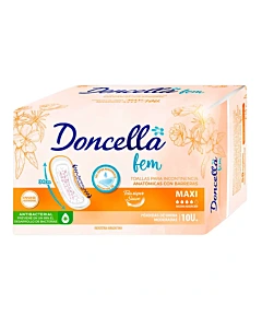 Toallas De Incontinencia Doncella Fem Maxi 10 U