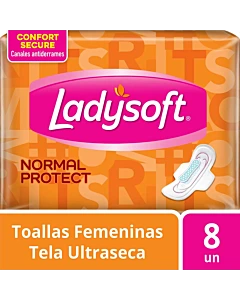 Toallas Femeninas Ladysoft Normal Protect 8 Un