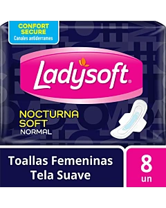 Toallas Femeninas Ladysoft Nocturna Soft 8 Un