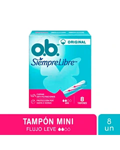 Tampones Ob Siempre Libre Mini X 8 Un.