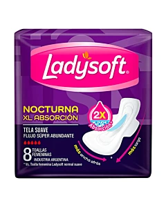 Toallitas Nocturnas Ladysoft 8 U