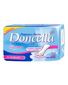 Protectores Diarios Doncella Duo Forma 20 U