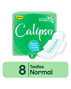 Toalla Femenina Calipso Normal Con Calendula 8u